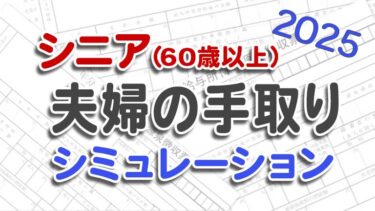 老後の手取り試算 60歳以上の税金・社会保険料・手取りシミュレーション
